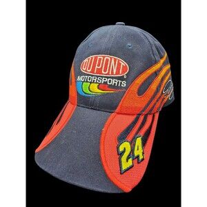 Nascar Du Pont MotorSports Hendricks Rainbow Warrior Flame Jeff Gordan # 24 Hat